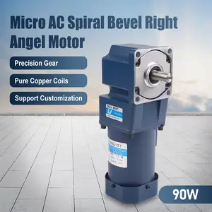 90W AC Spiral bevel right angle Motor