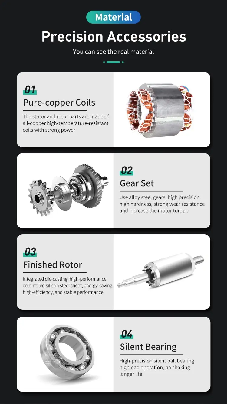 200W AC brake motor