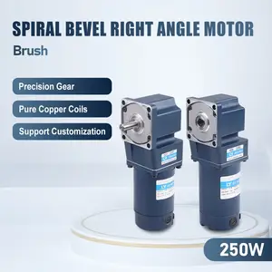 250W 90mm DC Spiral bevel right angle