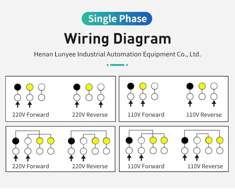 200W small AC motor mode of connection