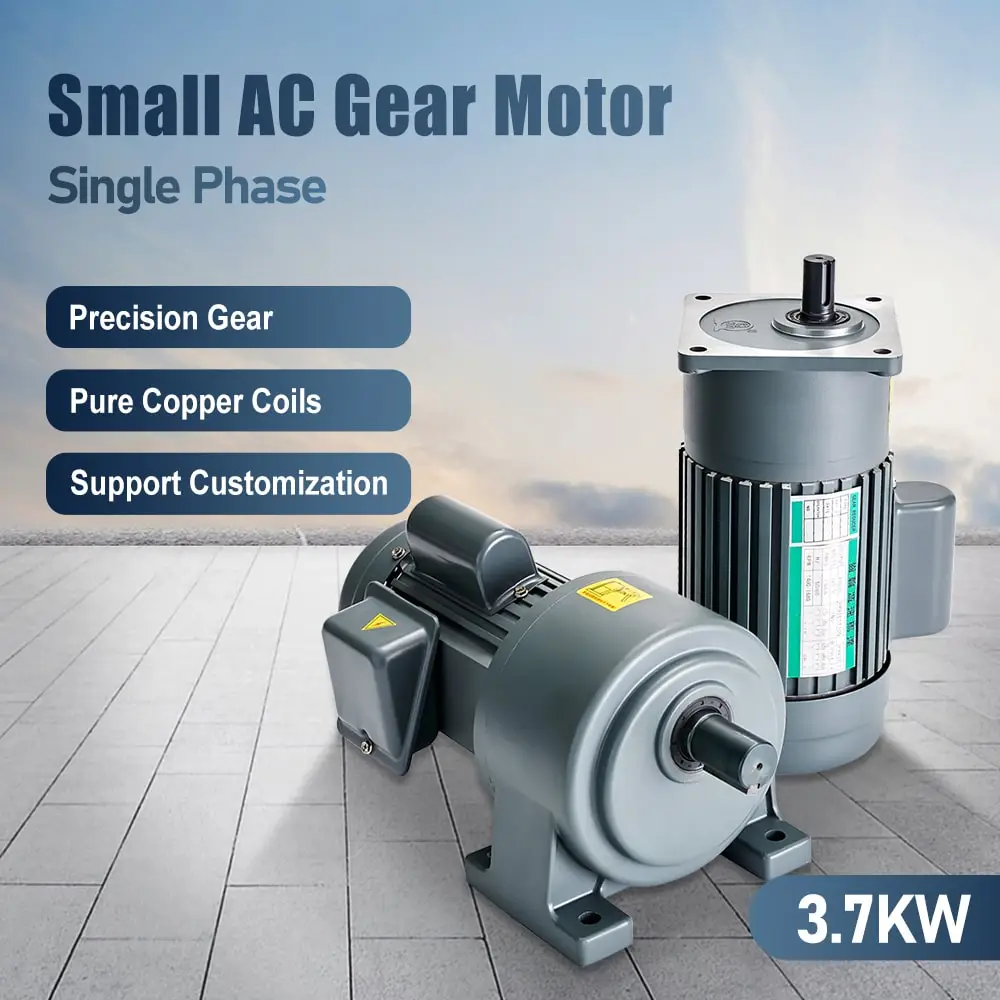 3.7KW single-phase small AC geared motor