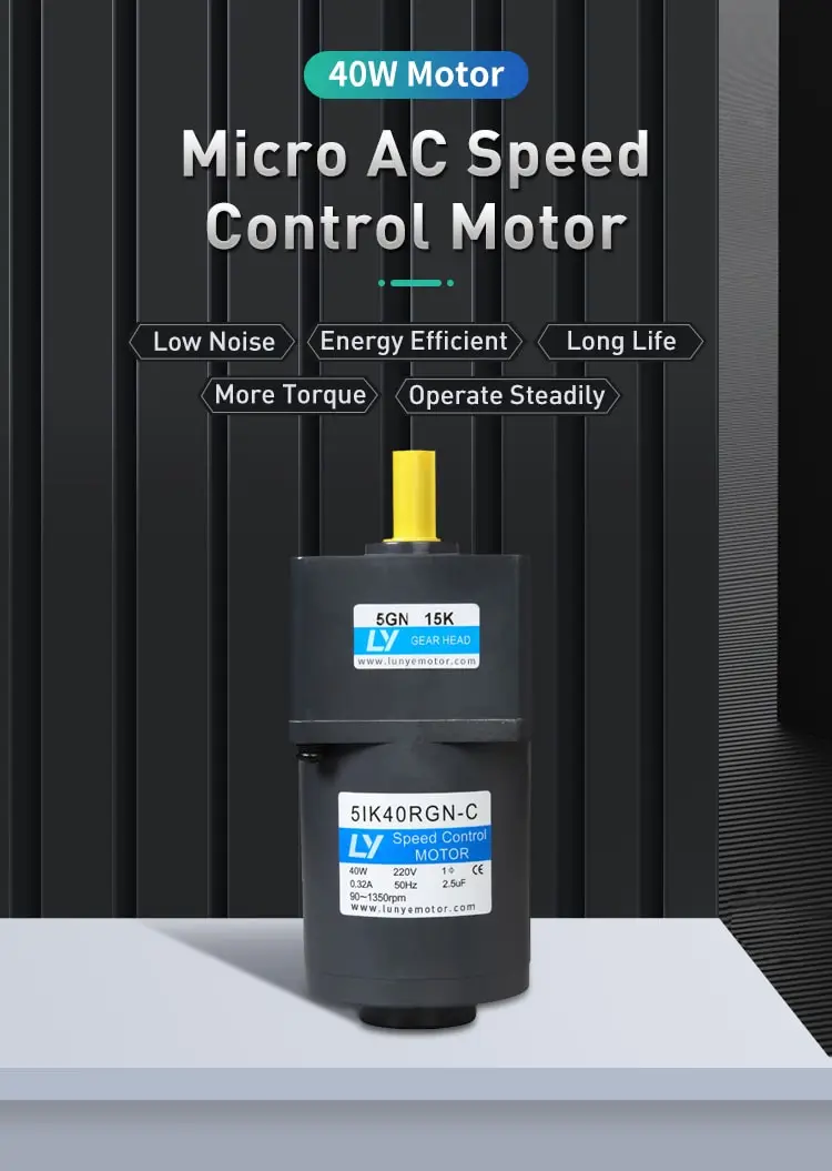 40W AC speed control motor