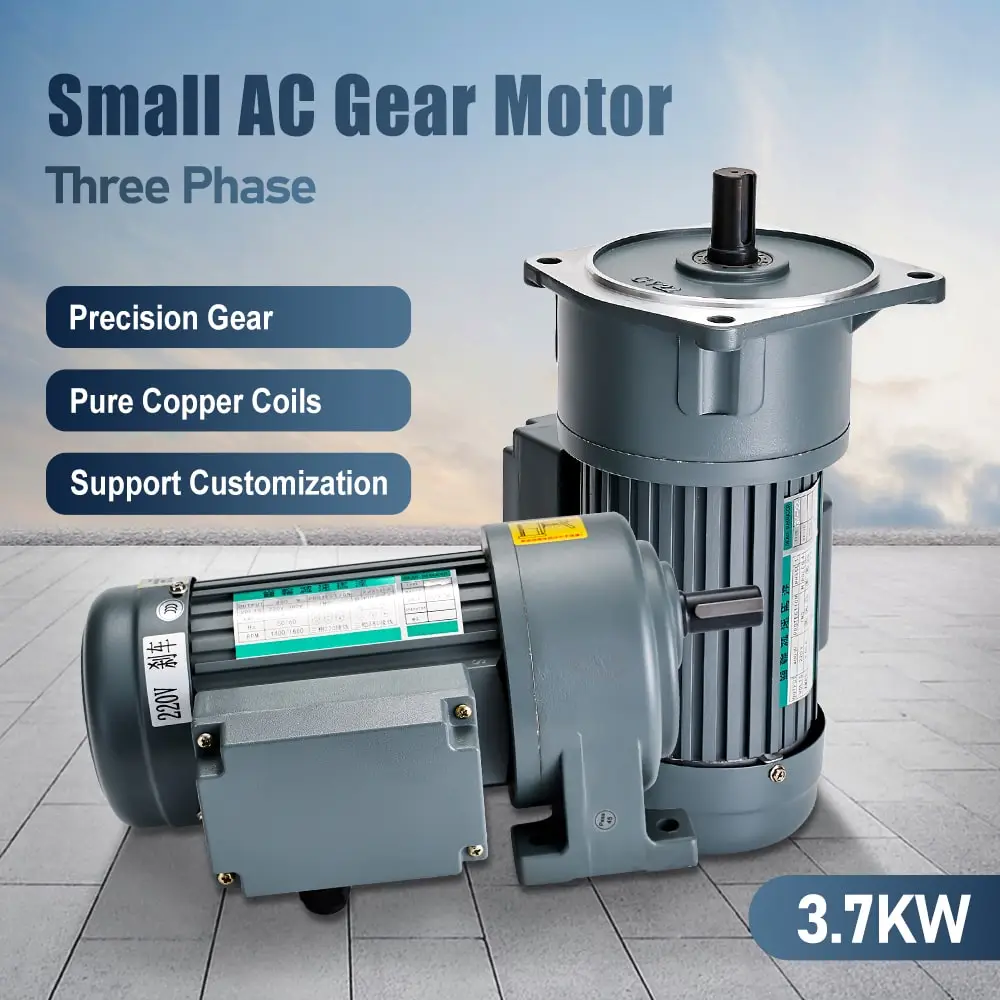 3.7KW 220V three phase small AC motor