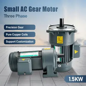 1.5KW 220V Three-phases small AC Gear motor 