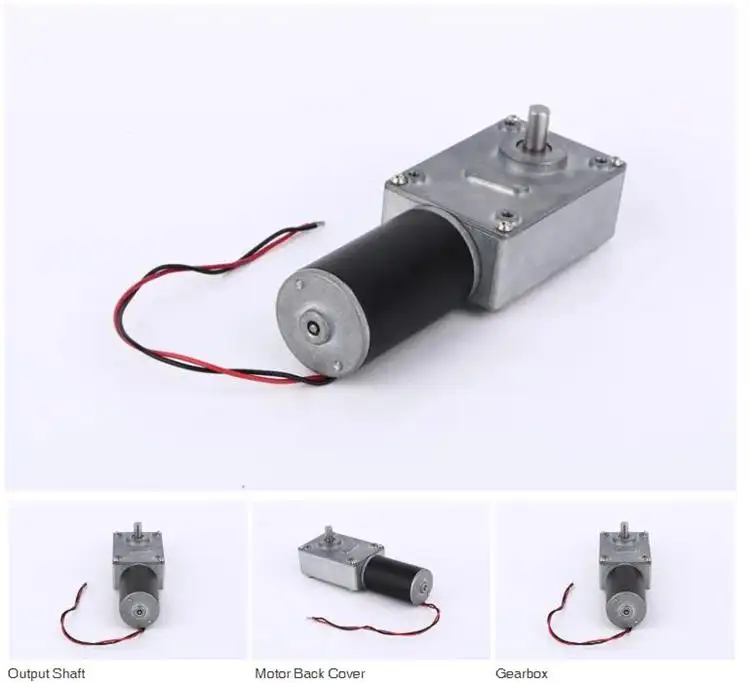 10-20W 12-24V 10-20RPM PMDC worm gear motor