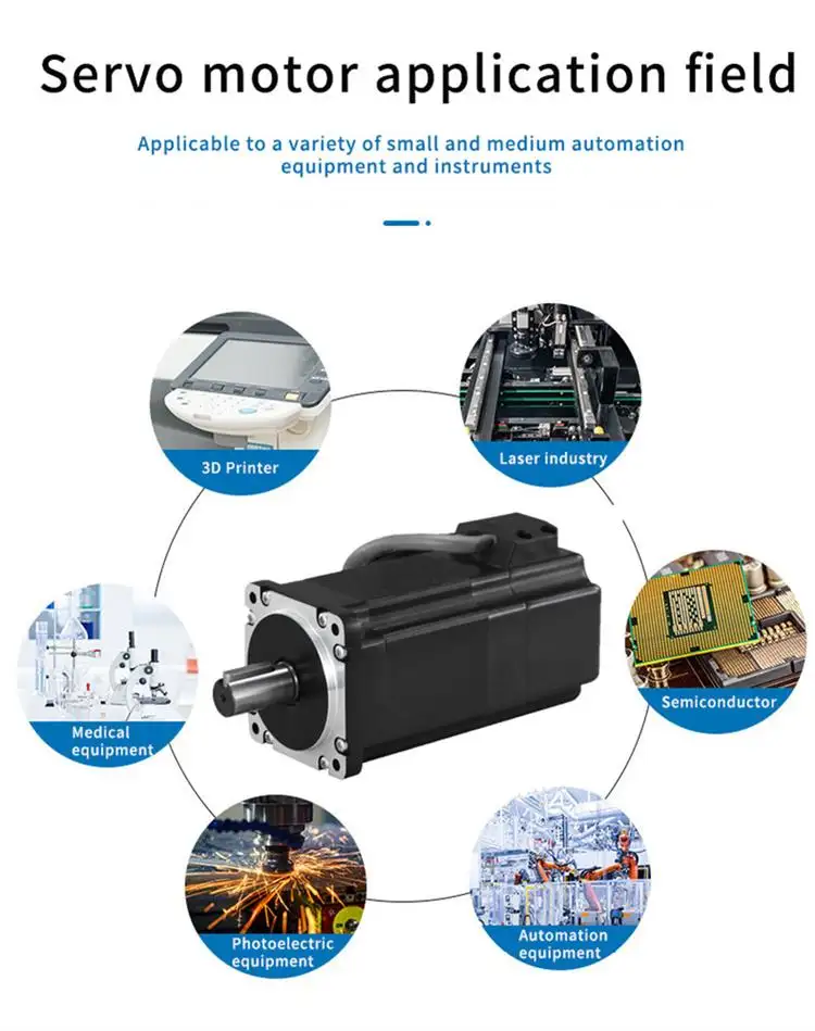 100-400W 24-48V 3000RPM ac small servo motor with drive
