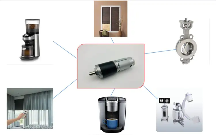 12-24V dc planetary gearbox motor with micro battery