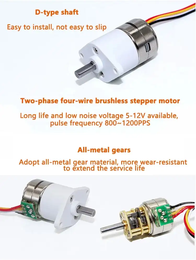 12-24V Micro Dc Worm Gear Motor with Planetary Gearbox