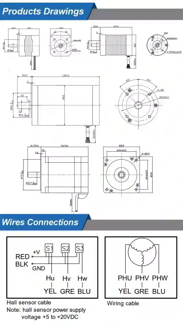 23-2500W 24-310V PMDC Brushless Motor with controller