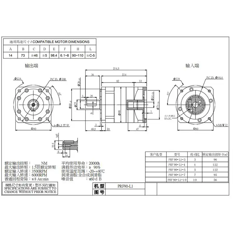 300W 48V 86MM PMDC brushless with planetary reducer