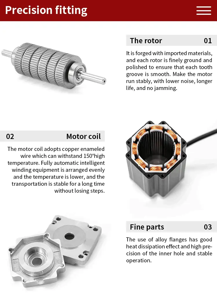 400W 48V 3000RPM 60mm DC Servo Motor with break