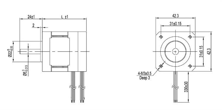 78W 24V 3 phase brushless micro PMDC motor