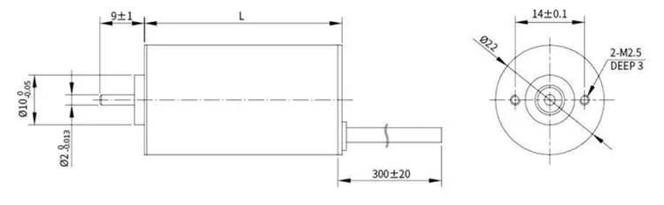 8.5W 24V 10000RPM Mini Brushless DC Motor