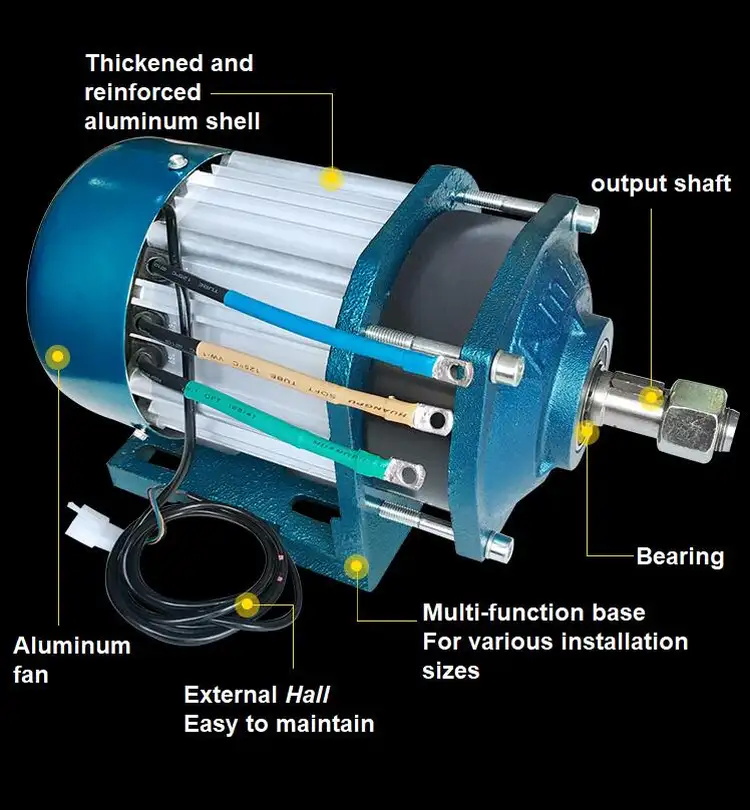 48V/60V/72V BLDC various customized motor