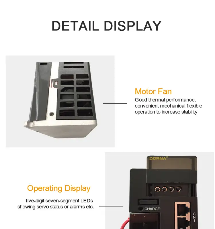 3KW 380V DORNA AC Servo Motor with B1 Series Servo Driver