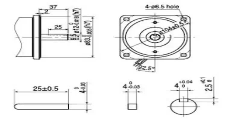 250W 48V 2800RPM Small Electric DC Gear Motor