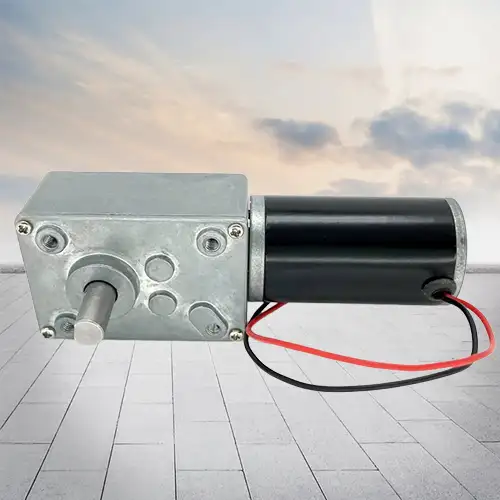 100-120W 12-24V worm gear motor with Right Angle Gearbox